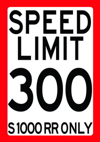 SPEED LIMIT 300 - S 1000 RR